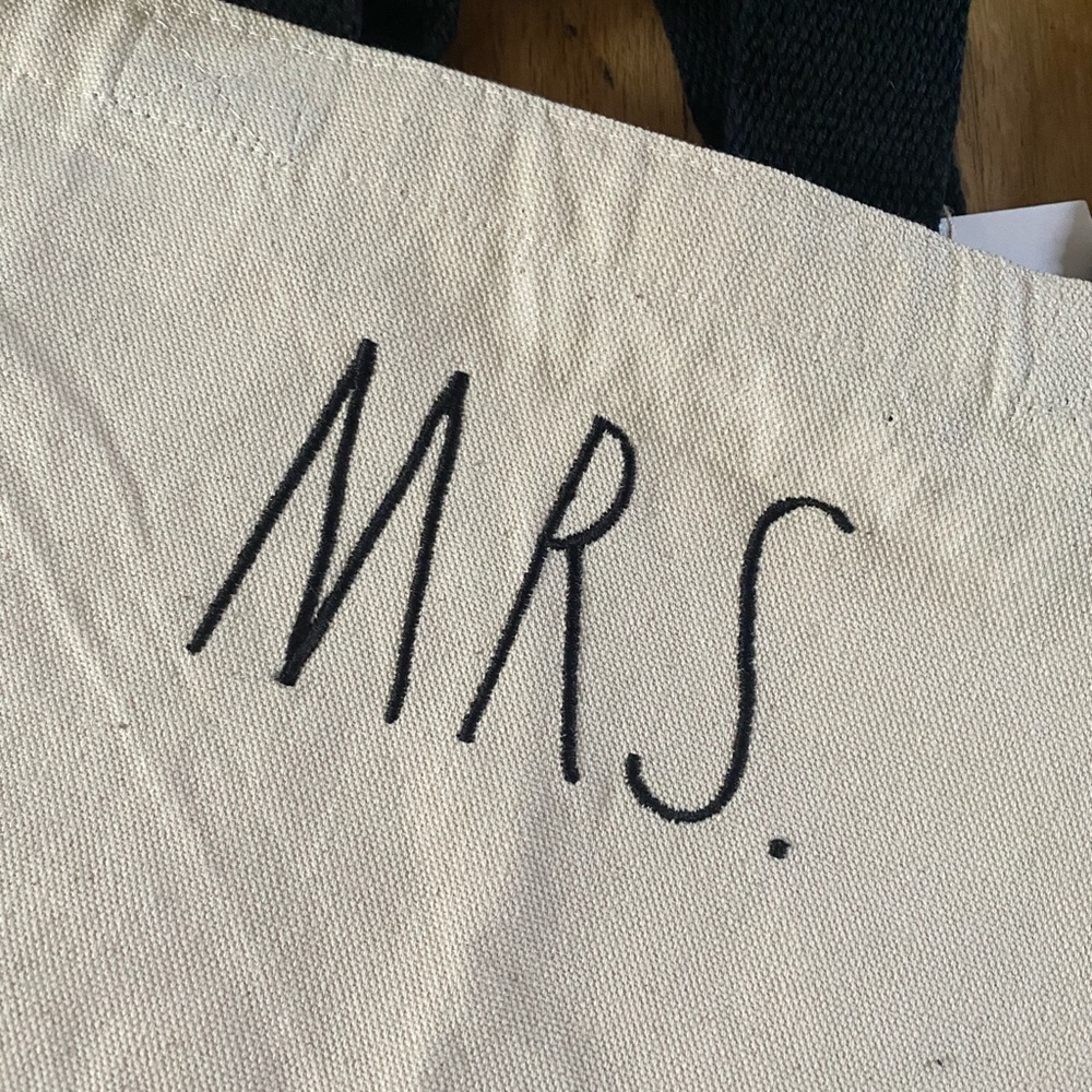 NWT Rae Dunn MRS. tote bag